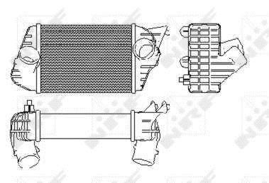 Intercooler, échangeur (Refroidisseur d'air) NRF B.V. ref. 30833