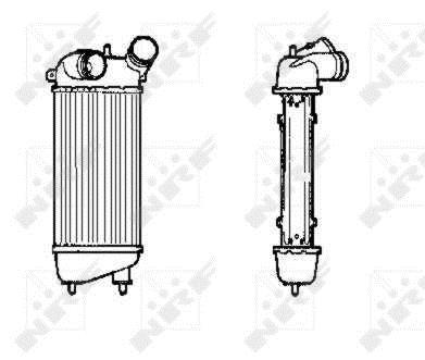 Radiador de admisión, intercooler NRF B.V. ref. 30836