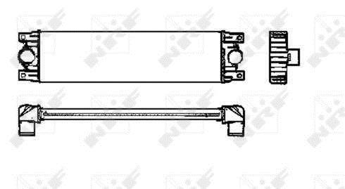 Radiador de admisión, intercooler NRF B.V. ref. 30837