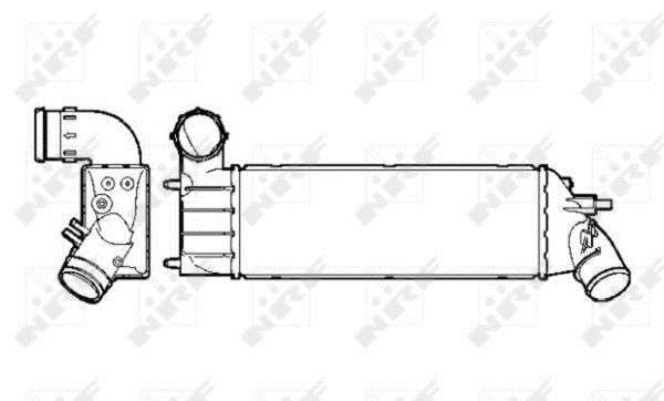 Radiador de admisión, intercooler NRF B.V. ref. 30853