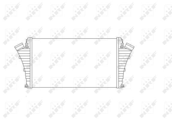 Intercooler, échangeur (Refroidisseur d'air) NRF B.V. ref. 30855