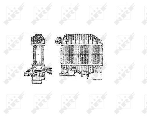 Radiador de admisión, intercooler NRF B.V. ref. 30856