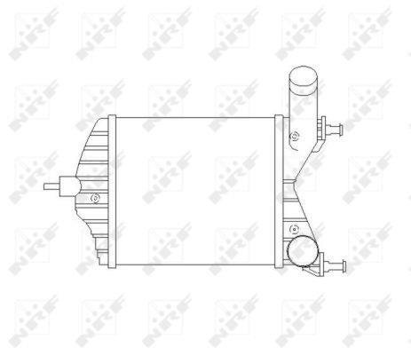 Intercooler, échangeur (Refroidisseur d'air) NRF B.V. ref. 30862