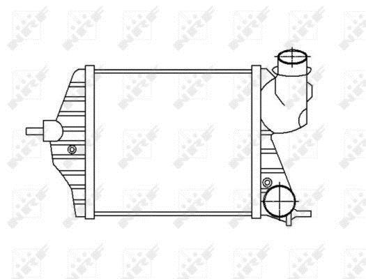 Intercooler, échangeur (Refroidisseur d'air) NRF B.V. ref. 30872