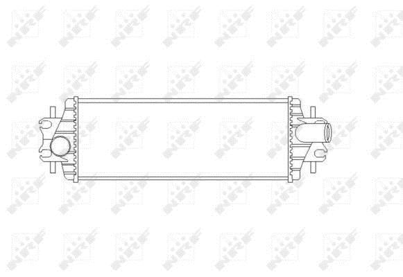 Intercooler, échangeur (Refroidisseur d'air) NRF B.V. ref. 30876