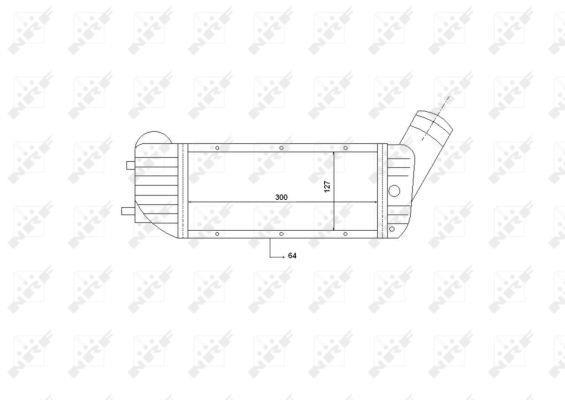 Radiador de admisión, intercooler NRF B.V. ref. 30894