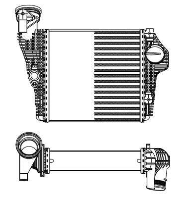Radiador de admisión, intercooler NRF B.V. ref. 309025