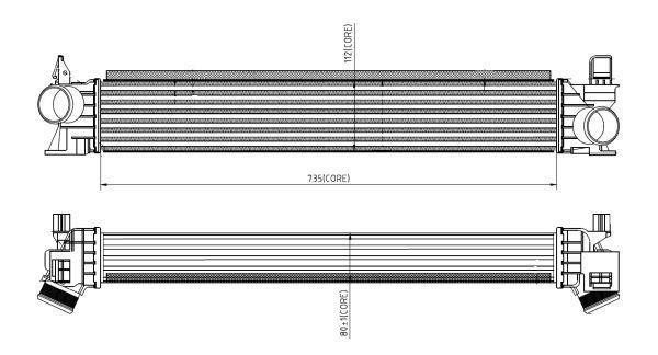 Radiador de admisión, intercooler NRF B.V. ref. 309033
