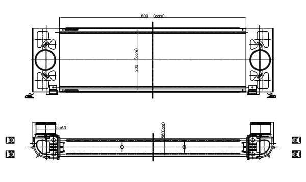 Radiador de admisión, intercooler NRF B.V. ref. 309039