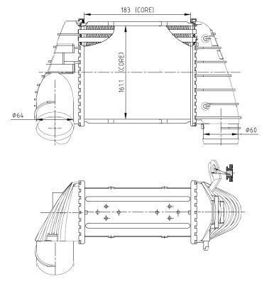 Radiador de admisión, intercooler NRF B.V. ref. 309040