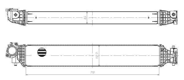Radiador de admisión, intercooler NRF B.V. ref. 309045