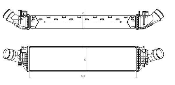 Intercooler permutador ar-ar NRF B.V. ref. 309047