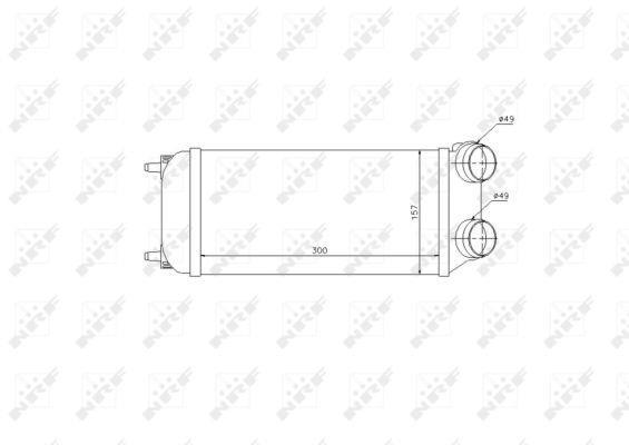 Radiador de admisión, intercooler NRF B.V. ref. 30904