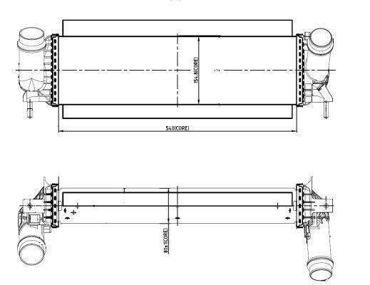 Radiador de admisión, intercooler NRF B.V. ref. 309061