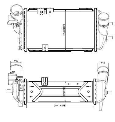 Radiador de admisión, intercooler NRF B.V. ref. 309063