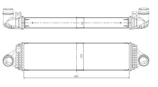 Radiador de admisión, intercooler NRF B.V. ref. 309067