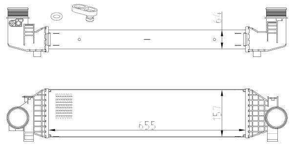 Radiador de admisión, intercooler NRF B.V. ref. 309068