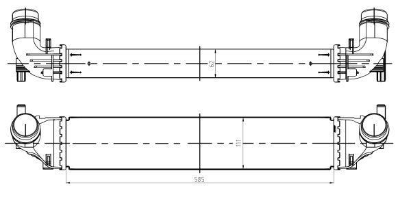 Radiador de admisión, intercooler NRF B.V. ref. 309069