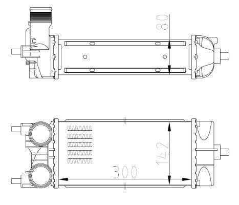 Radiador de admisión, intercooler NRF B.V. ref. 309071