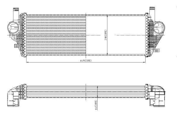 Radiador de admisión, intercooler NRF B.V. ref. 309074