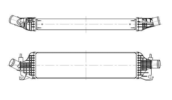 Radiador de admisión, intercooler NRF B.V. ref. 309095