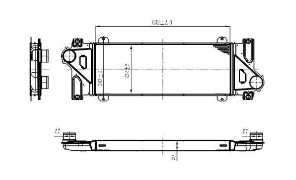 Radiador de admisión, intercooler NRF B.V. ref. 309110