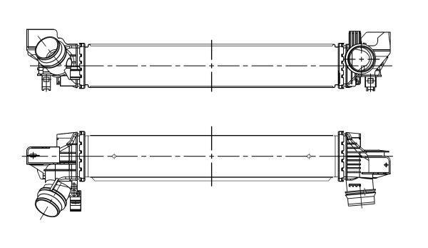 Radiador de admisión, intercooler NRF B.V. ref. 309115