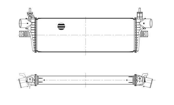 Radiador de admisión, intercooler NRF B.V. ref. 309117