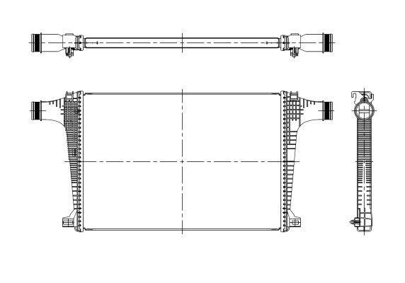 Radiador de admisión, intercooler NRF B.V. ref. 309121