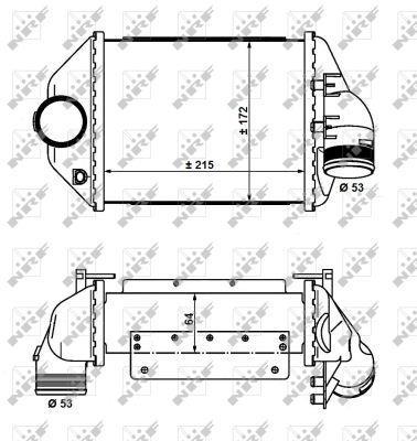 Radiador de admisión, intercooler NRF B.V. ref. 30914