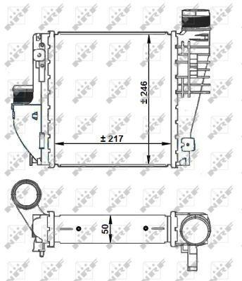 Radiador de admisión, intercooler NRF B.V. ref. 30924