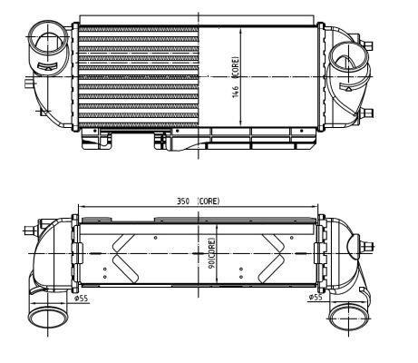 Radiador de admisión, intercooler NRF B.V. ref. 30989