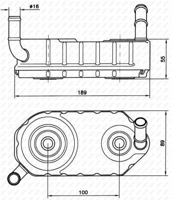Radiador de óleo de caixa de velocidade automática NRF B.V. ref. 31004A