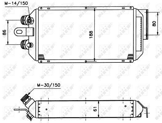 Radiador óleo motor NRF B.V. ref. 31056
