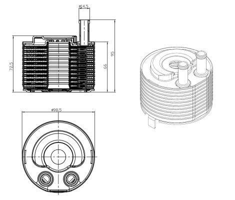 Radiador óleo motor NRF B.V. ref. 31819