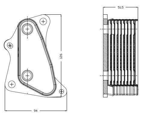 Radiador óleo motor NRF B.V. ref. 31823