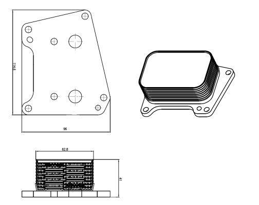 Radiador óleo motor NRF B.V. ref. 31824