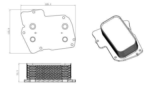 Radiador óleo motor NRF B.V. ref. 31826