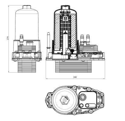 Radiador óleo motor NRF B.V. ref. 31831