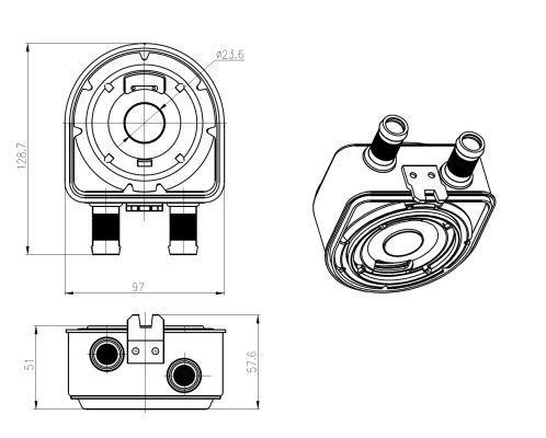 Radiador óleo motor NRF B.V. ref. 31836