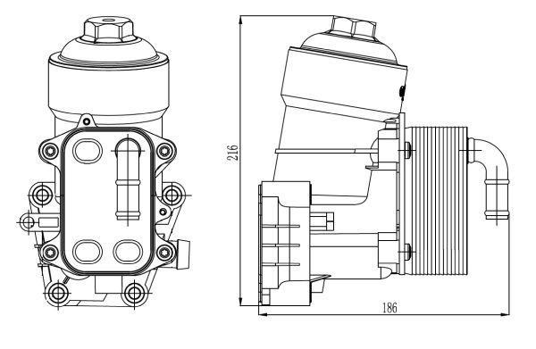 Radiador óleo motor NRF B.V. ref. 31838