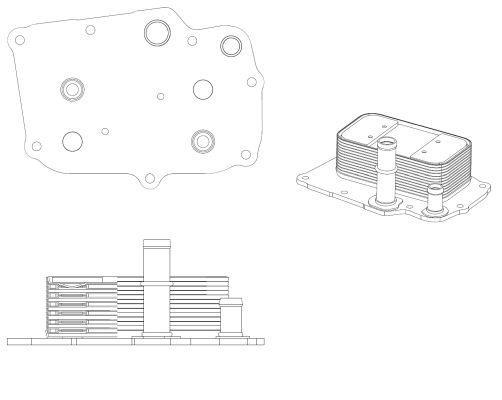 Radiador óleo motor NRF B.V. ref. 31841