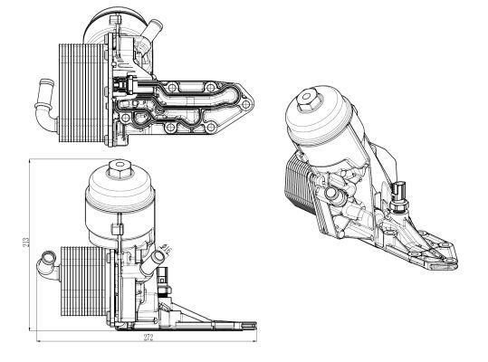 Radiador óleo motor NRF B.V. ref. 31844