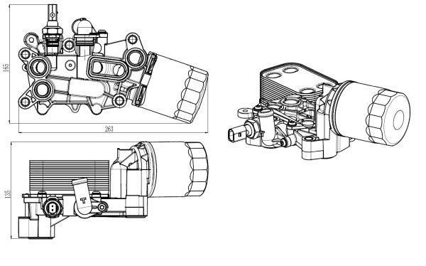 Radiador óleo motor NRF B.V. ref. 31845
