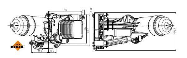 Caja, filtro de aceite NRF B.V. ref. 31877