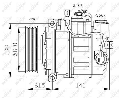 Compressor de climatização NRF B.V. ref. 32777