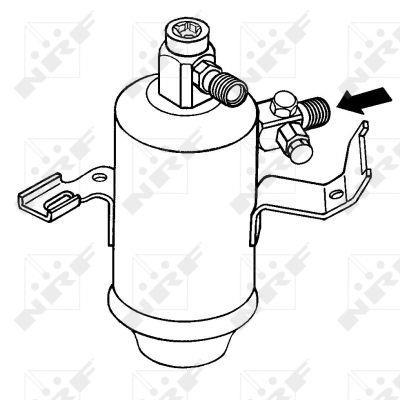Filtre déshydrateur du circuit de climatisation NRF B.V. 33026
