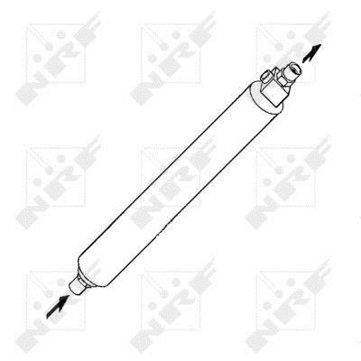 Filtre déshydrateur du circuit de climatisation NRF B.V. ref. 33037
