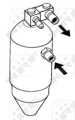 Filtre déshydrateur du circuit de climatisation NRF B.V. ref. 33047