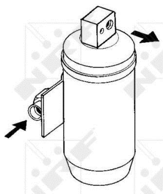 Filtre déshydrateur du circuit de climatisation NRF B.V. ref. 33054